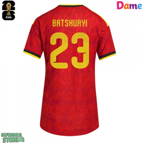 Belgien Michy Batshuayi #23 Replika Hjemmebanetrøje Dame VM 2026 Kortærmet